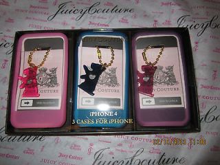 Juicy Couture iPhone 4 Gel Case Scottie Dog Charm New Pick Color(s)
