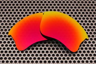 VL Polarized Fire Red Replacement Lenses For Oakley Flak Jacket XLJ
