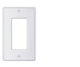 100) Single Decora/GFCI Switch Plate Covers White Plastic NEW Lot