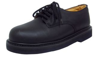 Vegace 8642 Mens Black Leather STEEL TOELace Up Non Slip Work Shoe