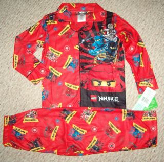 NWT Lego Ninjago 2 pc Flannel Pajamas Set Sizes 4/5   6/7   8   10/12