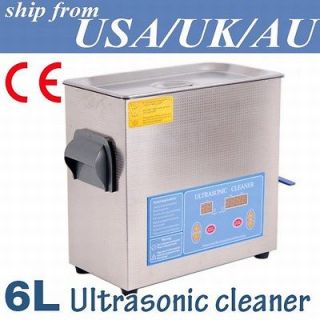 LARGE TANK HEATED ULTRASONIC CLEANER 6L LITER CLEANING EQUIPMENT p9
