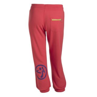 NWT NEW ZUMBA FITNESS Crave Candy Coral capri sweatpants FREE FAST