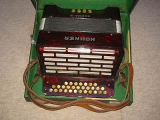 old Hohner  NORMA III Diadonic button Accordian accordion B