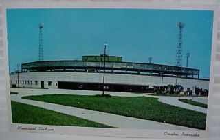 Municipal Stadium Baseball Cardinals Omaha Nebraska NE Postcard