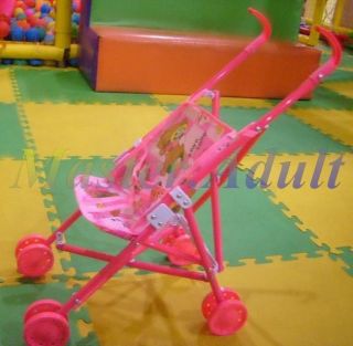 Foldable Baby Stroller for Kelly of Barbie with Detachable & Washable