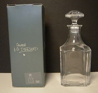 Durand Cristal Decanter dArques France Toulon Glass +24% Pb0 Vtg