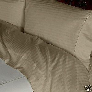 600 Thread Count Egyptian Quality Stripe 4 pcs Bed Sheet set