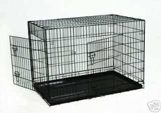 24/30/36/42 /48 Wire Folding Pet Crate Dog Cage LC