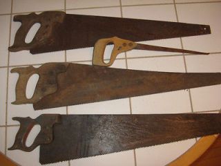 VINTAGE HAND SAW WARRENTED CRAFT SAW BLADE CROSSCUT TOOL GREAT FOR