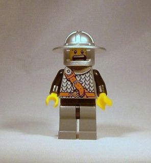 Lego Castle Fantasy Minifig   Crown Knight Minifigure w/ Scale Mail