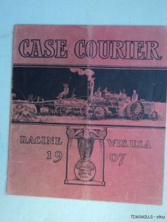 1907 JI Case Courier Tractor Traction Engine Threshing Machine Catalog
