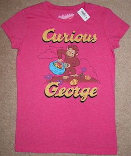 CURIOUS GEORGE / EASTER EGGS / GIRLS T SHIRT / NWT / SIZE LARGE (10 12