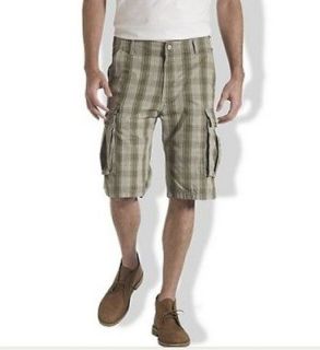 Levis Mens Plaid Covert Cargo Shorts Size 30 NWT MSRP $54
