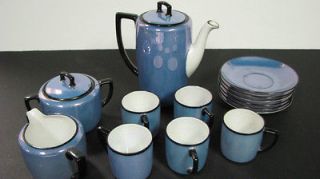 MZ ALTROHLAU CM R Czechoslovakia teapot, 6 saucers, 5 cups, cream
