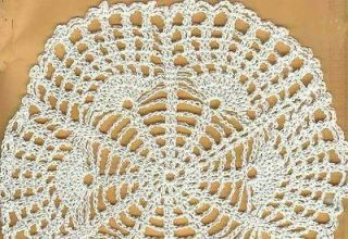 Crocheted Fan Pattern Doily Kit