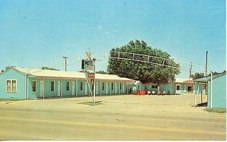 pre 1963 Lone Star Motel Dumas Texas TX Highway 287 87 Postcard