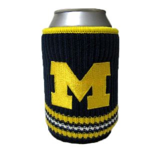 Michigan Wolverines NCAA College Woolie Can Drink Holder   Team Logo