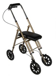 Mobility Universal Rolling Foldable Crutch Alternative Leg Caddy New