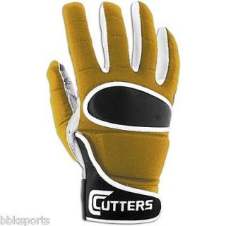Cutters Football Coaches Gloves 022 in Vegas Gold