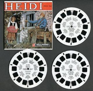 GAF View Master Reels and Booklet, HEIDI, #B425 N, Dutch/Belgian issue