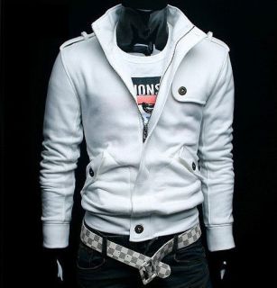 Mens Slim Sexy Top Designed Zip up Jacket UKXS S M L