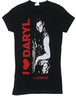 WALKING DEAD i love daryl Girly Fit T Shirt NEW S M L XL authentic