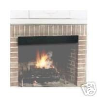 HY C Fireplace 4 Black Smoke Guard Adjustable 28 1/2 to 48 Opening