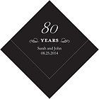 100 Personalized 80th Birthday Cocktail Napkins