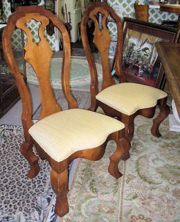 Set of 6 CENTURY FURNITURE Splat Back Dining Side Chairs #3823