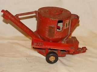 Vintage ERTL grain mixer silo tractor harvester diecast metal farm