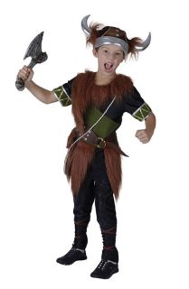 Boy/girl viking norse warrior fancy dress costume ages 3 4 5 6 7 8 9