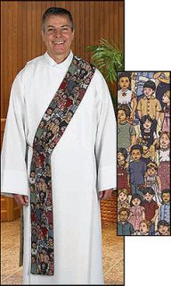 Children Of The World Clergy Tapestry Stole Deacon Style