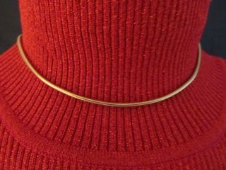 Dainty 14 Monet Goldtone Rope Chain Choker Link Necklace Vintage 225a
