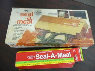 Dazey Seal a meal Food Sealing / Storage System With Bags