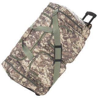 Digital Camouflage 26 Water Repellen t Trolley Bag / Rolling Duffle