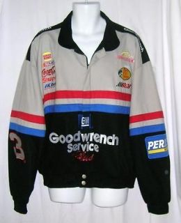 Dale Earnhardt Sr. Chase Authentics Cotton Jacket Size L Black & Gray