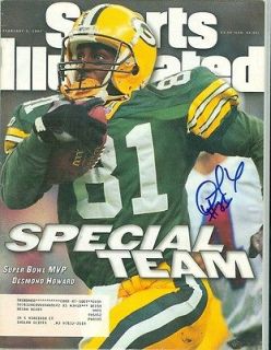 Desmond Howard 1997 Sports Illustrated signed Superbowl issue