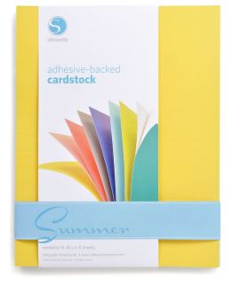 Summer adhesive backed cardstock 8 1/2 X 11 paper sticky back