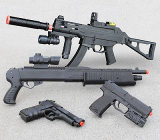 Airsoft Guns Rifle Shotgun Beretta Pistols Handgun w/ 1,000 Free BBs