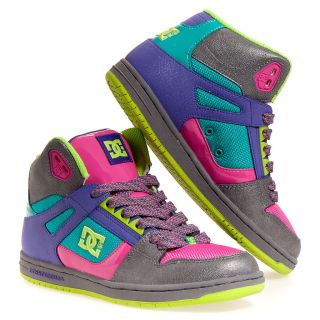 DC Shoes Womens Rebound Hi Se Synthetic Skate Casual Skate Shoes