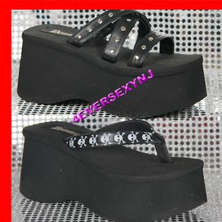 New DEMONIA Punk Goth Platform Sandals Shoes