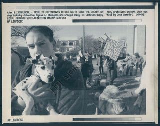 MC PHOTO afd 476 Protest Duke The Dalmation Dog Killing