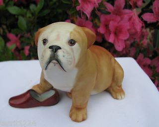 FRANKLIN MINT The World of Puppies 1987 Porcelain BULLDOG w