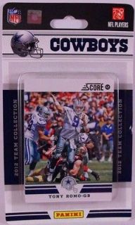 2012 Panini Score Dallas Cowboys Team Collection 12 cards NFL