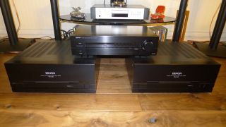 PAIR OF MATCHING DENON POWER AMPLIFIERS WITH PREAMPLIFIER 200 WPC