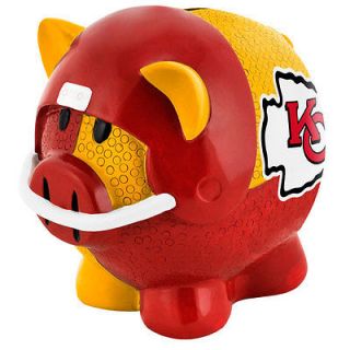 New NFL Kansas City Chiefs Large 7 X 8 X 6 Pig Leaguers Thermatic