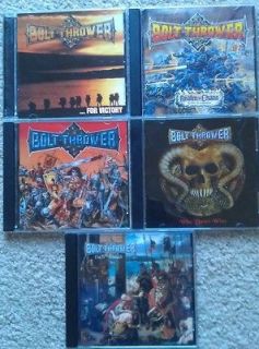 Bolt Thrower 5 CD LOT UK Death Metal Like New No Wear Slayer Pantera