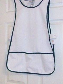 Newly listed PULL OVER NURSE/ COBBLER APRON WHITE WITH TRIM $7.99