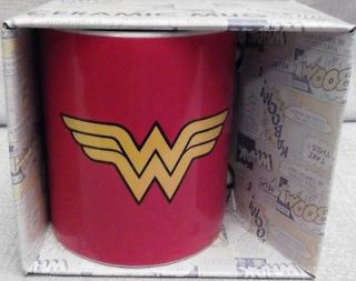 DC Comics WONDER WOMAN Logo Boxed Ceramic 12 oz Coffee MUG